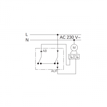 Gira 015800 Einsatz Wipp-Jalousietaster, 10 A, 250 V~