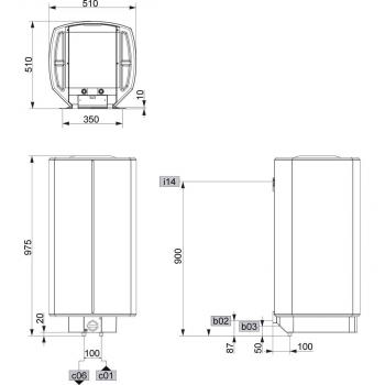 STIEBEL ELTRON HFA-Z 80 Wandspeicher, EEK: C, 6kW, 80 Liter, Boilerfunktion (074467)