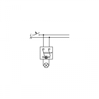 Busch-Jaeger 2000/2 UK Wippkontrollschalter-Einsatz, 2-polig, Ausschalter (2CKA001022A0656)