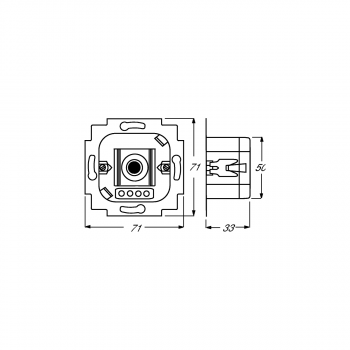 Busch-Jaeger 6565 U Busch-Serien-Tastdimmer UP, RC, 45-315 W (2CKA006565A0056)