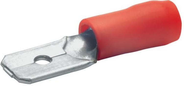 ARDEBO.de Klauke 820 Flachstecker isoliert, 0,5-1 mm², rot, 100 Stck.