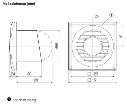 Maico ECA piano TC Kleinraumventilator (0084.0081)