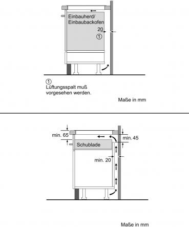 Bosch PXY675DC1E Autarkes Induktionskochfeld, Glaskeramik, 60 cm breit, mit Rahmen, PerfectFry