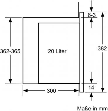 Bosch BFL524MB0 Serie 6 Einbau-Mikrowelle, 800 W, 20l, AutoPilot 7, schwarz