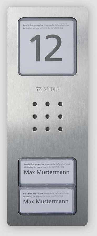 ARDEBO.de Siedle CA 850-2 E Audio-Türstation Siedle Compact, Edelstahl gebürstet