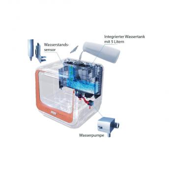 Bomann TSG 5701 Tischgeschirrspüler, 42 cm breit, 2 Maßgedecke, 5 Programme, 5l Wassertank, weiß