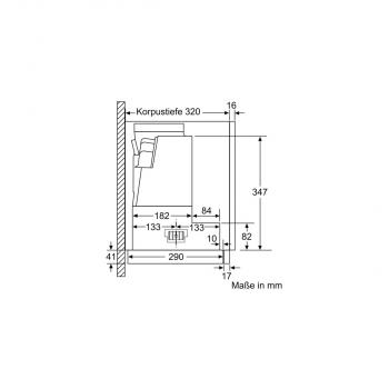 Neff D49ML54X1 N70 EEK: B Flachschirmhaube, 90cm breit, Ab-/Umluft, Dimmfunktion, Edelstahl