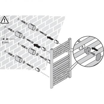 Bosch Heat Radiator 4500 Badheizkörper, 1000W, 1703x600x30, weiß (7738335608)