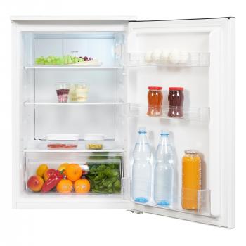 Exquisit KS15-V-040E Standkühlschrank, 55cm breit, 123 L, LED-Beleuchtung, weiß