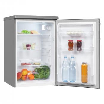 ARDEBO.de Exquisit KS16-V-H-040E Standkühlschrank, 55 cm breit, 127 L, LED Beleuchtung, inoxlook