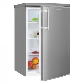 Exquisit KS16-V-H-040E Standkühlschrank, 55 cm breit, 127 L, LED Beleuchtung, inoxlook