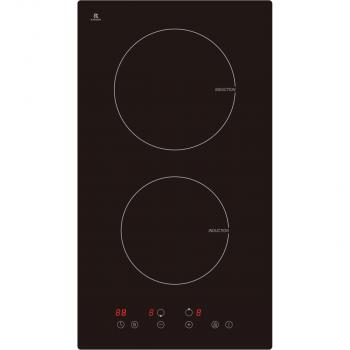 PKM IF2 G Autarkes Domino Induktions-Kochfeld, Glaskeramik, 30cm breit, Touch Control, Booster Funktion, Kindersicherung, Schwarz