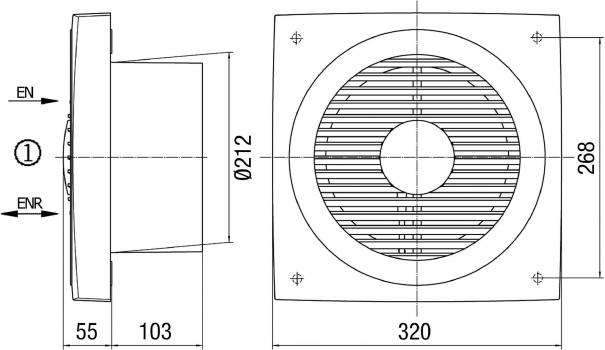 Maico EN 20 Wandeinbauventilator (810.307)