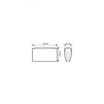 Esylux SLE LED Einzelbatterie-Notleuchten 3h, 24m, IR, SC/C SM