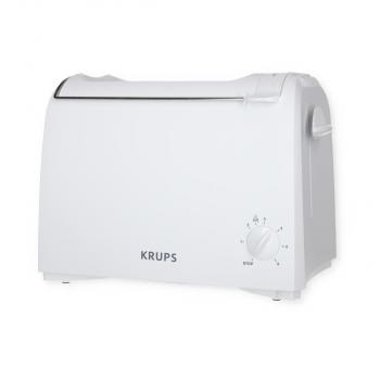 Krups Proaroma KH1511 Toaster, 700 W, 2 Scheiben, Hebe-Funktion, weiß