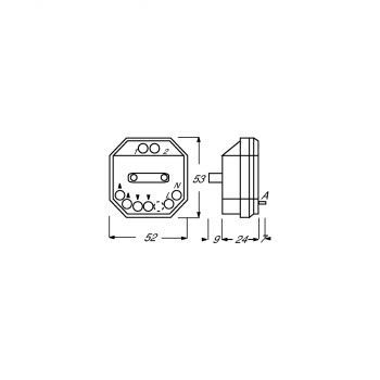 Busch-Jaeger 6415 Busch-Jalousiecontrol II Trennrelais, 2-fach (2CKA006410A0302)