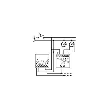 Busch-Jaeger 6415 Busch-Jalousiecontrol II Trennrelais, 2-fach (2CKA006410A0302)