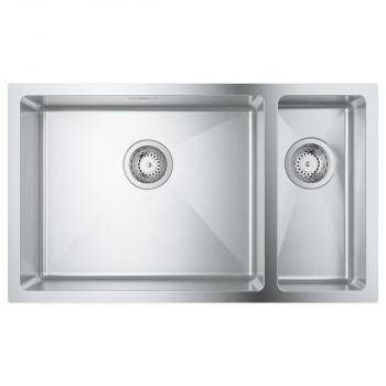 GROHE K700 Unterbau Edelstahlspüle, 760x450mm, 1,5 Becken, Edelstahl (31575SD1)