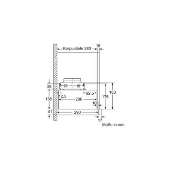 Neff D46BR12X6 N30 EEK: C Flachschirmhaube, 60cm breit, Ab-/Umluft, LED-Licht, silbermetallic