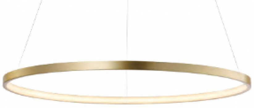 ARDEBO.de LeuchtenDirekt LED Pendelleuchte, 28,5 Watt, 3000K, gold (11524-12)