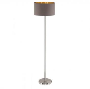 ARDEBO.de Eglo Maserlo Stehlampe, E27, IP20, cappuccino/gold (95172)