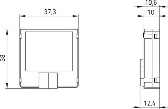 Theben LUXORliving T4 4-fach Binäreingang-Tasterschnittstelle, IP 20 (4800404)