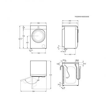 AEG L6FBF40408 10kg Frontalder Waschmaschine, 60cm breit, 1400U/Min, Mengenautomatik, ProTex Schontrommel, LED-Display, Kindersicherung, weiß