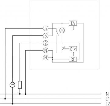 Theben RAMSES 706 Raumthermostat mit thermischer Rückführung, IP 30, weiß (7060001)