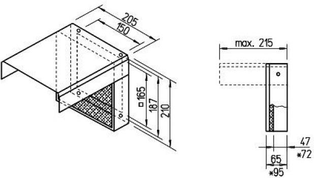 Helios VFE 70 Vorsatz-Filterelement, verzinktes Stahlblech (2552)