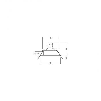 Brumberg Einbaudownlight V4A GX5,3, 35W, weiß (26004070)