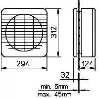 Helios GX 225 Fensterlüfter, reversierbar mit elektrischem Verschluss (1484)