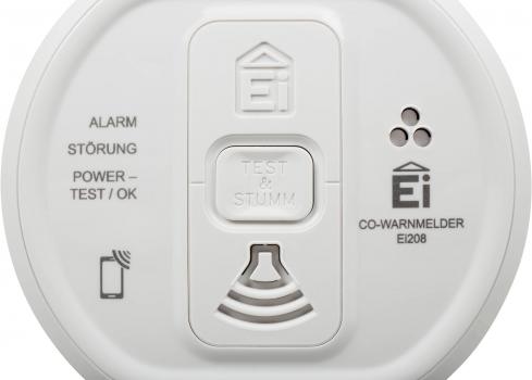 Ei Electronics EI208iW Kohlenmonoxidwarnmelder, fest eingebaute Lithiumbatterie, weiß