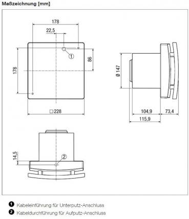 Maico ECA 150 ipro Kleinraumventilator (0084.0085)