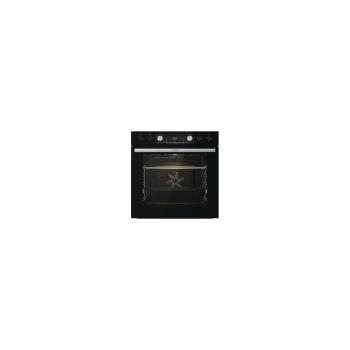 Gorenje Black Set 4 Einbau-Herdset mit Glaskeramikkochfeld (BCX6737E05BG+ECD634X), 60cm breit, Heißluft mit Dampf, Pizza Funktion, Edelstahl/Schwarz