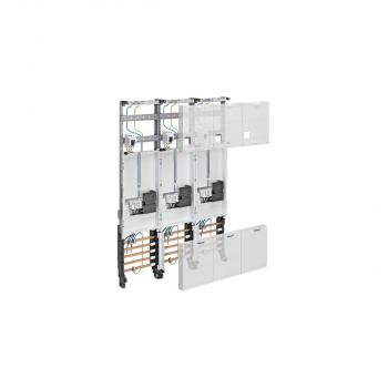 ARDEBO.de Hager ZL34C4N Komplettfeld, univers Z, 1050 mm, 3 Zählerplätze, 3-feldig, Ausführung Hessen