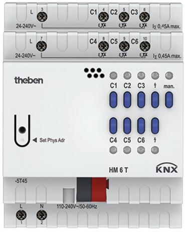 ARDEBO.de Theben HM 6 T KNX 6-fach Heizungsaktor FIX1, IP 20 (4940240)