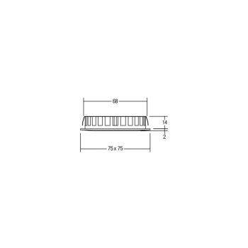 Brumberg LED-Einbaudownlight IP44, 5W, 400lm, 2900K, chrom (12128023)