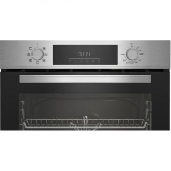 Beko BBIM12300X EEK: A Einbaubackofen, 60 cm breit, 72 L, SteamShine, Multidimensionales Kochen, Display, edelstahl