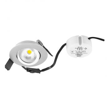 EVN LED Deckeneinbauleuchte Rund - schwenkbar IP44 - 200-240V, 6W, 683lm, 3000K, chrom (ESW44N61502)