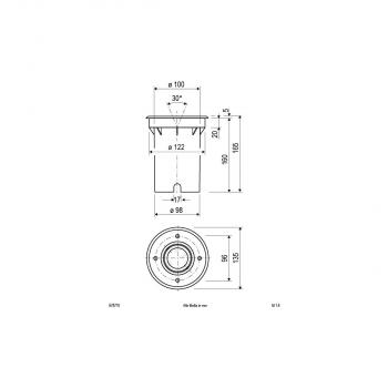 EVN Bodeneinbauleuchte Rund - schwenkbar - EDS Alu - 230V, max. 35W, GU10, IP67 (678710)