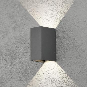 ARDEBO.de Konstsmide Cremona LED-Wandleuchte, 2 x 3W, schwarz (7940-370)