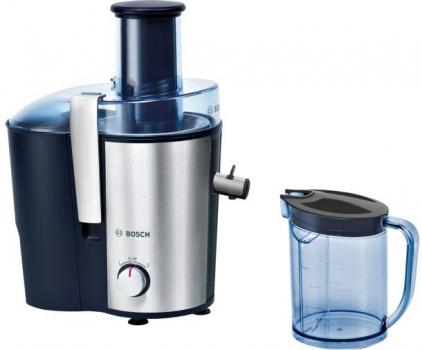 ARDEBO.de Bosch MES3500 EntsafterVitaJuice 3, 700 W, Edelstahl-Microsieb, 2 Schaltstufen, schwarz/blau