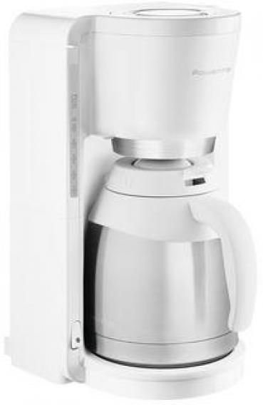 Rowenta CT3811 Adagio Thermo-Filterkaffeemaschine, 1,25l, 10-15 Tassen, Tropfstopp, weiß/edelstahl