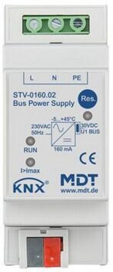 ARDEBO.de MDT STV-0160.02 Busspannungsversorgung, 2 Teilungseinheiten, REG, 160mA