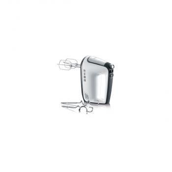 Severin HM 3830 Handmixer, 400W, 5 Geschwindigkeitsstufen, Turbo-Stufe, weiß-schwarz/Edelstahl