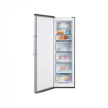 Hisense FV354N4BIE Stand Gefrierschrank, 60 cm breit, 274 L, NoFrost, Twist Ice Maker, LED Beleuchtung, SuperFreeze, Edelstahloptik