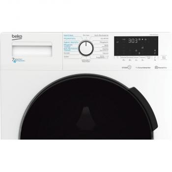 Beko WDW75141Steam1 7kg/4kg Waschtrockner, 60cm breit, 1400U/Min, Kindersicherung, Digitales Display, Bluetooth, Automatische Wasseranpassung, weiß