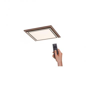 ARDEBO.de Paul Neuhaus LED-Deckenleuchte, Holzoptik, dimmbar, Fernbedienung, CCT, 44W, 5100lm (6141-79)