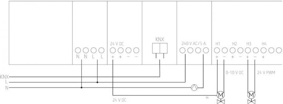 Theben HMT 12 S KNX Heizungsaktor, 24 V DC/0-10 V DC (4900374)