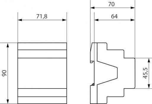 Theben RMG 4 U KNX 4-fach Schaltaktor, MIX2, Schließer (4930223)